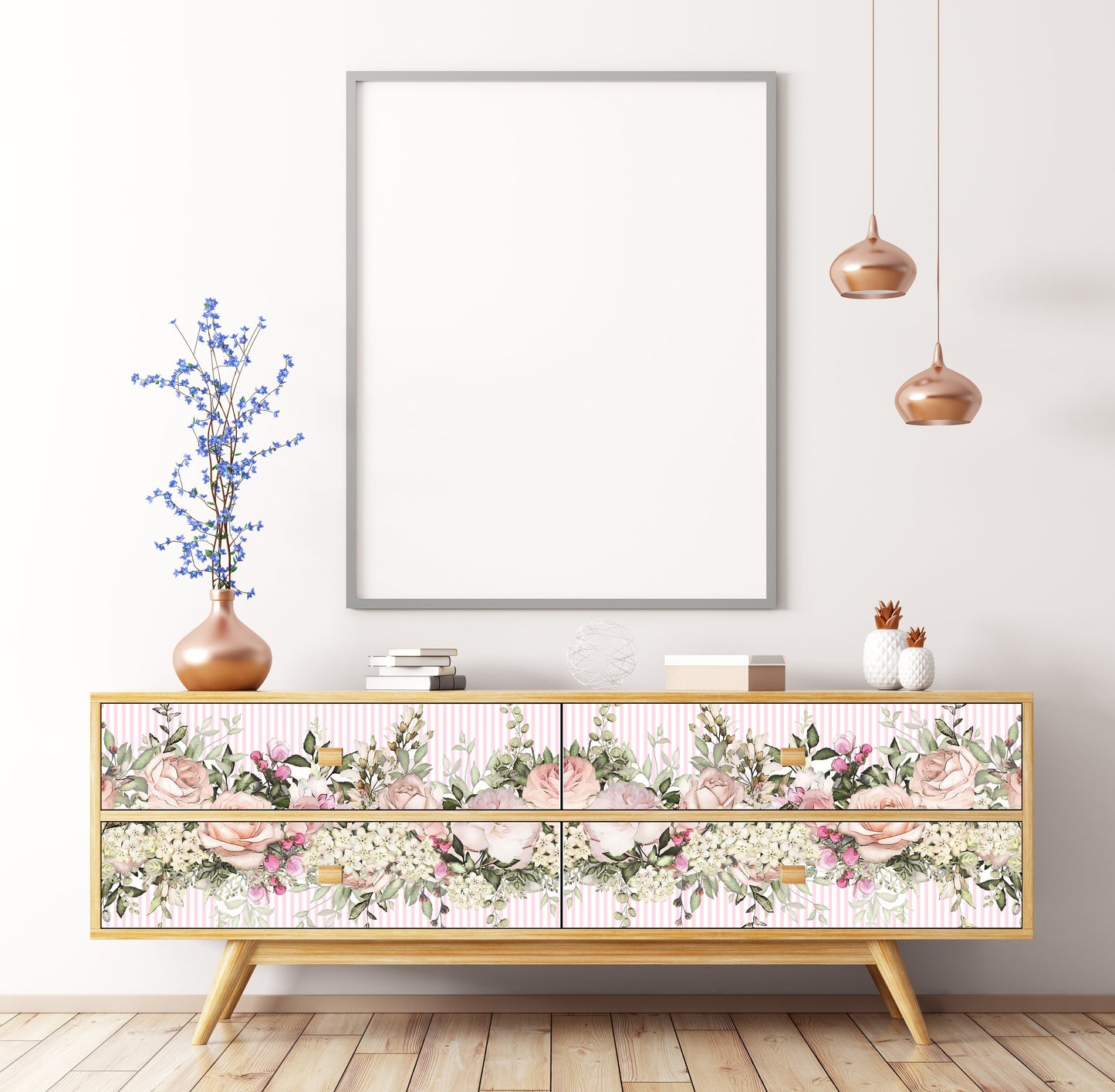 Shabby Chic Flowers - Large Decoupage for Furniture - Rice Paper - Vintage Decoupage - Decoupage Paper