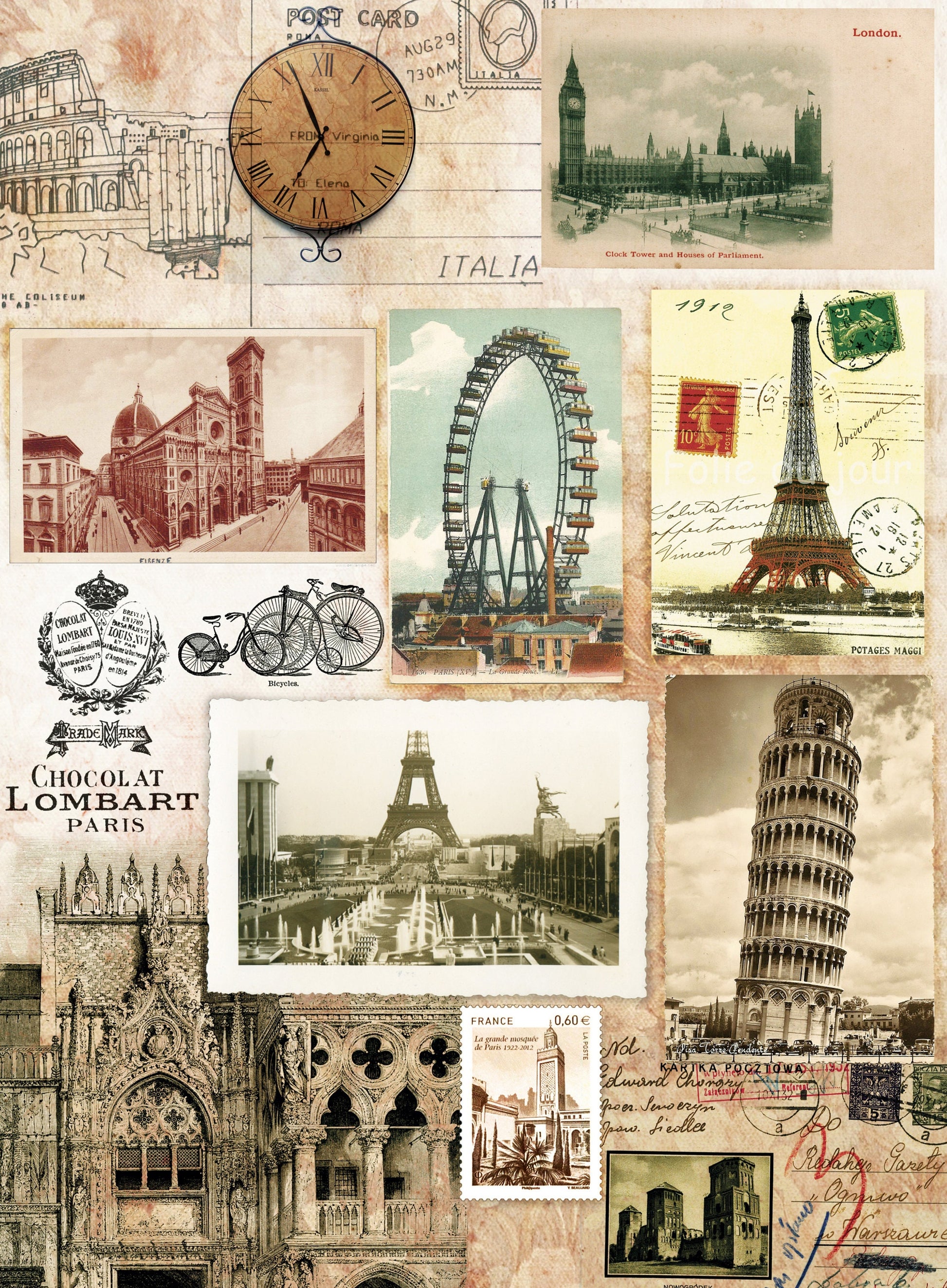 Old Newspaper Vintage Decoupage Paper - Decoupage Art - Large Size Rice Paper for Decoupage - A3 A2 A1