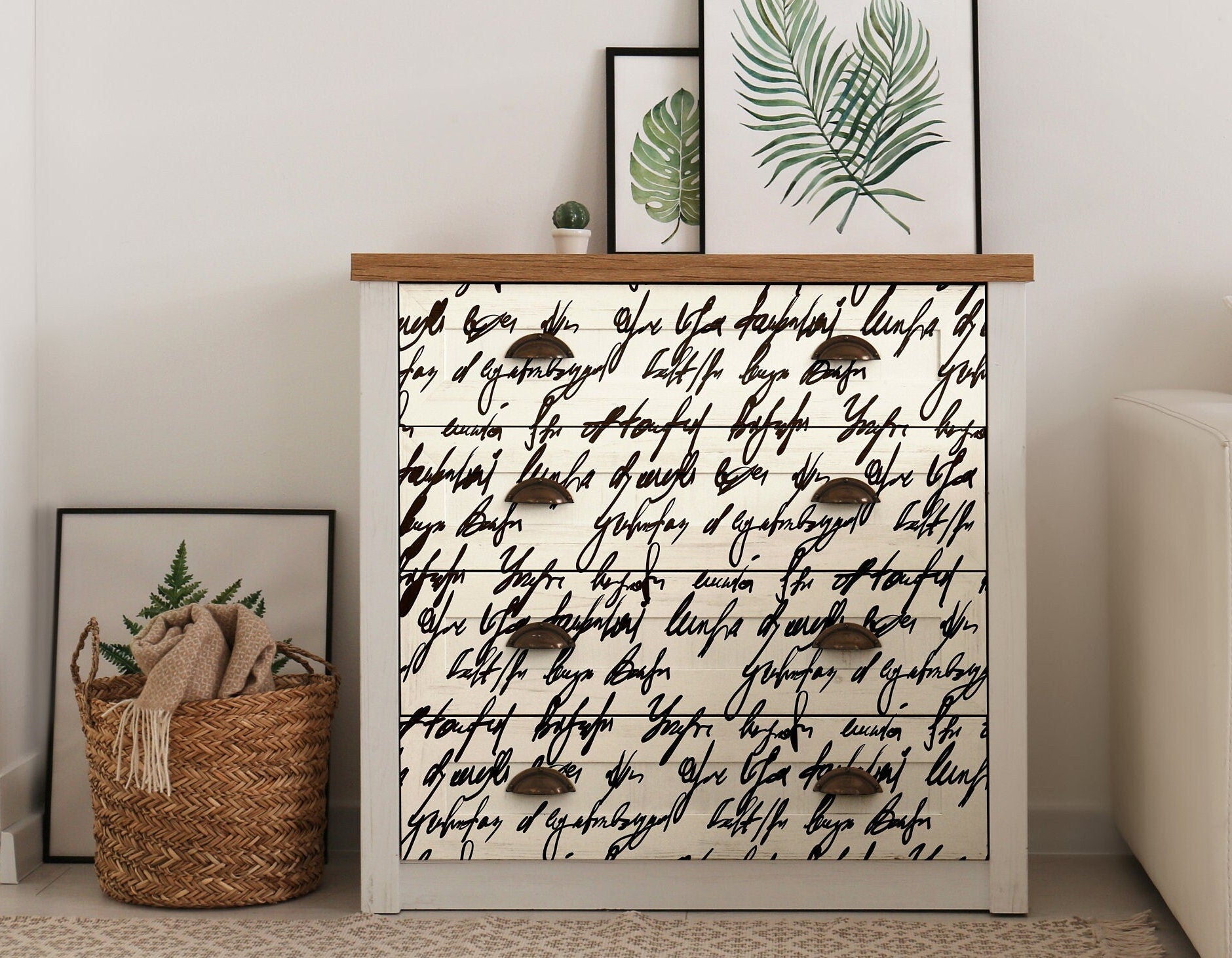 Handwrite Large Decoupage Paper - Decoupage Art - Large Size Rice Paper for Decoupage - A3 A2 A1
