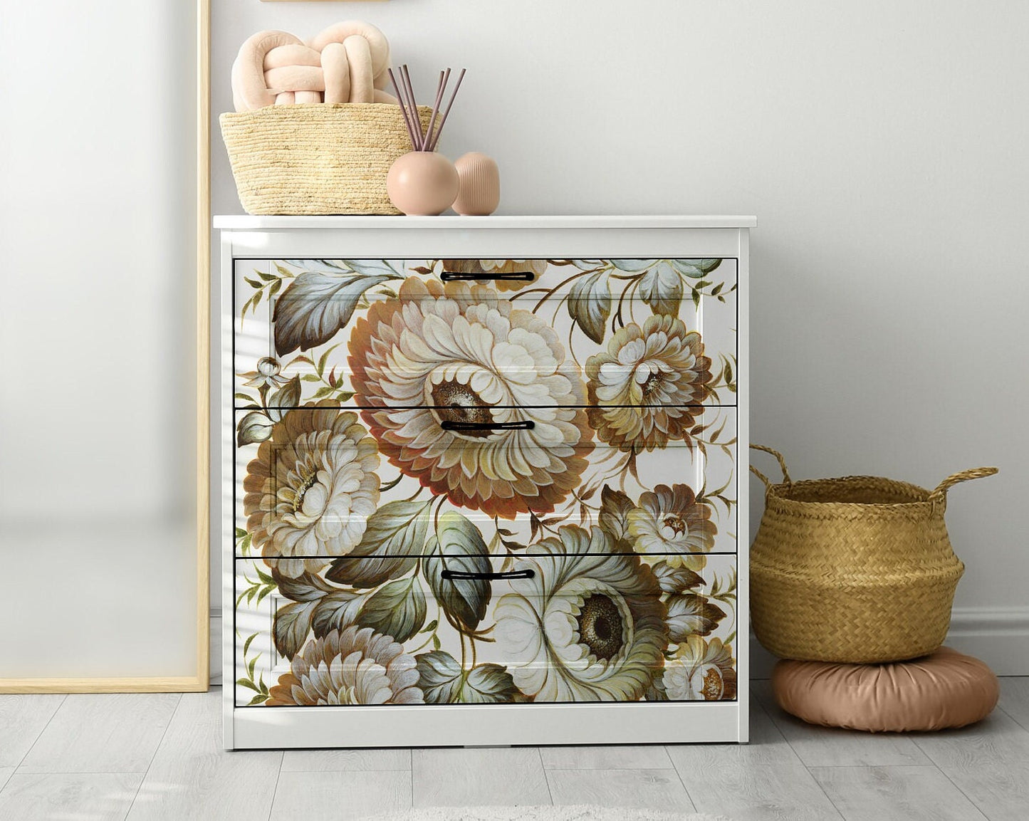 Large Decoupage Paper for Furniture - Decoupage Art - Rice Paper for Decoupage - Floral Decoupage