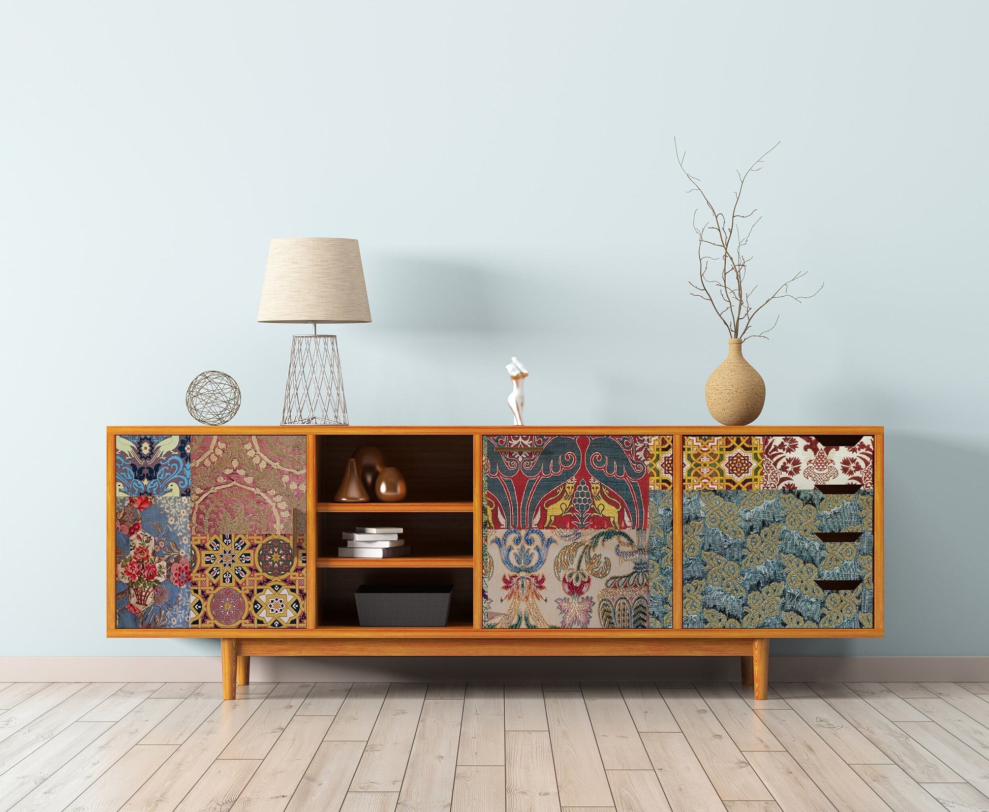 Large Rice Paper for Decoupage - Furniture Decoupage - Vintage Decoupage - Decoupage Paper - Traditional Ottoman Rug Pattern