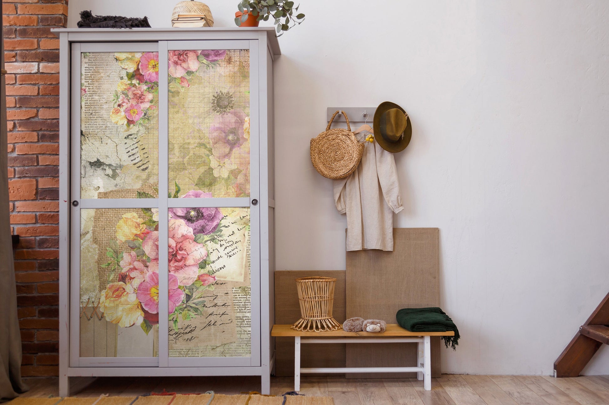 Vintage Floral Decoupage - Decoupage Art - Large Size Rice Paper for Decoupage - Decoupage Crafts
