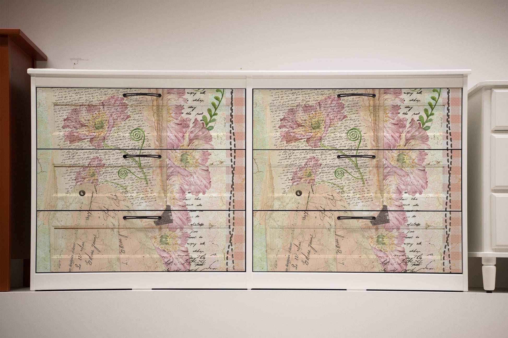 Vintage Floral Decoupage - Decoupage Art - Large Size Rice Paper for Decoupage - Decoupage Crafts