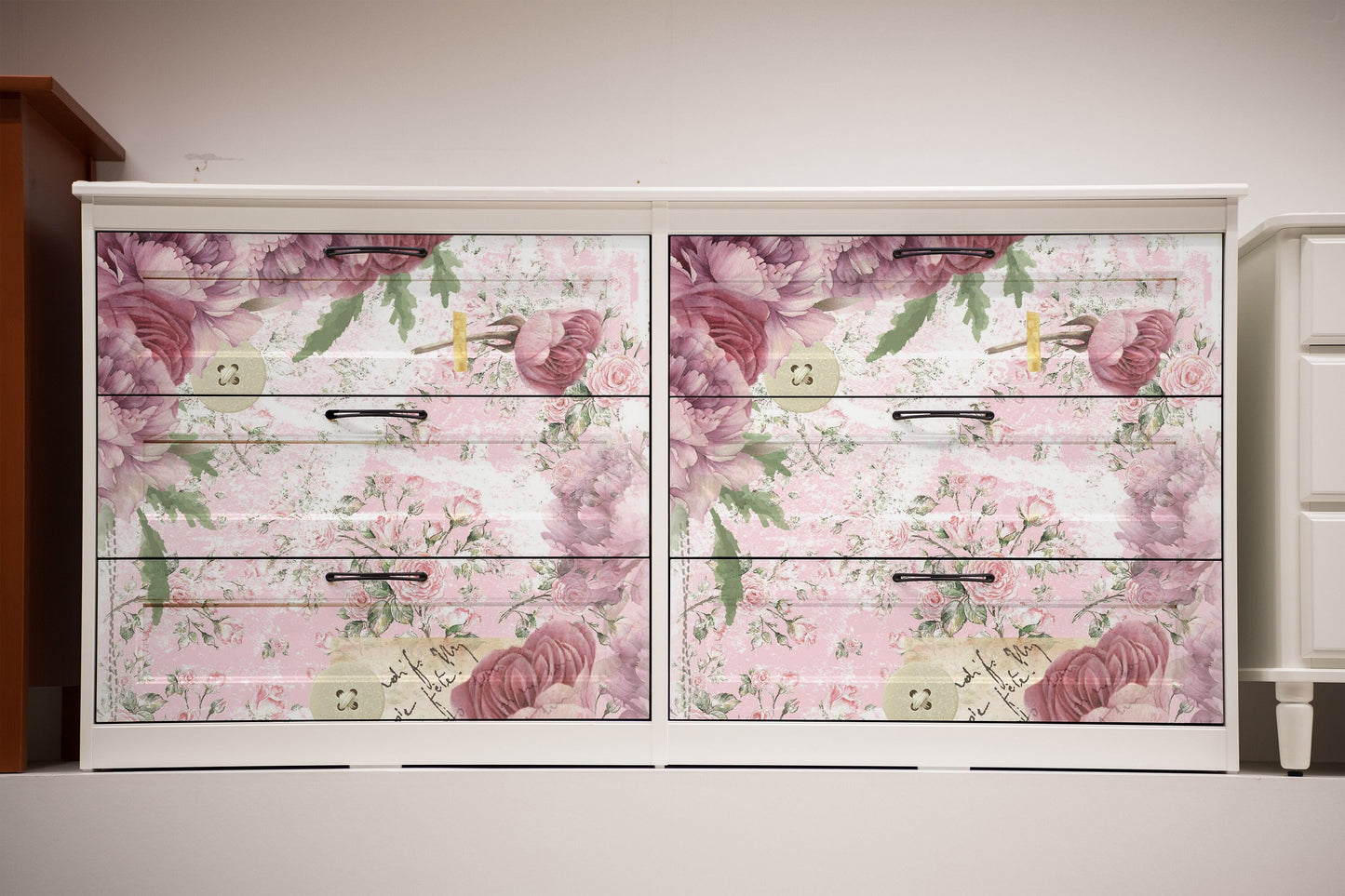 Pink Roses - Floral Decoupage - Decoupage Art - Large Size Rice Paper for Decoupage - Decoupage Crafts
