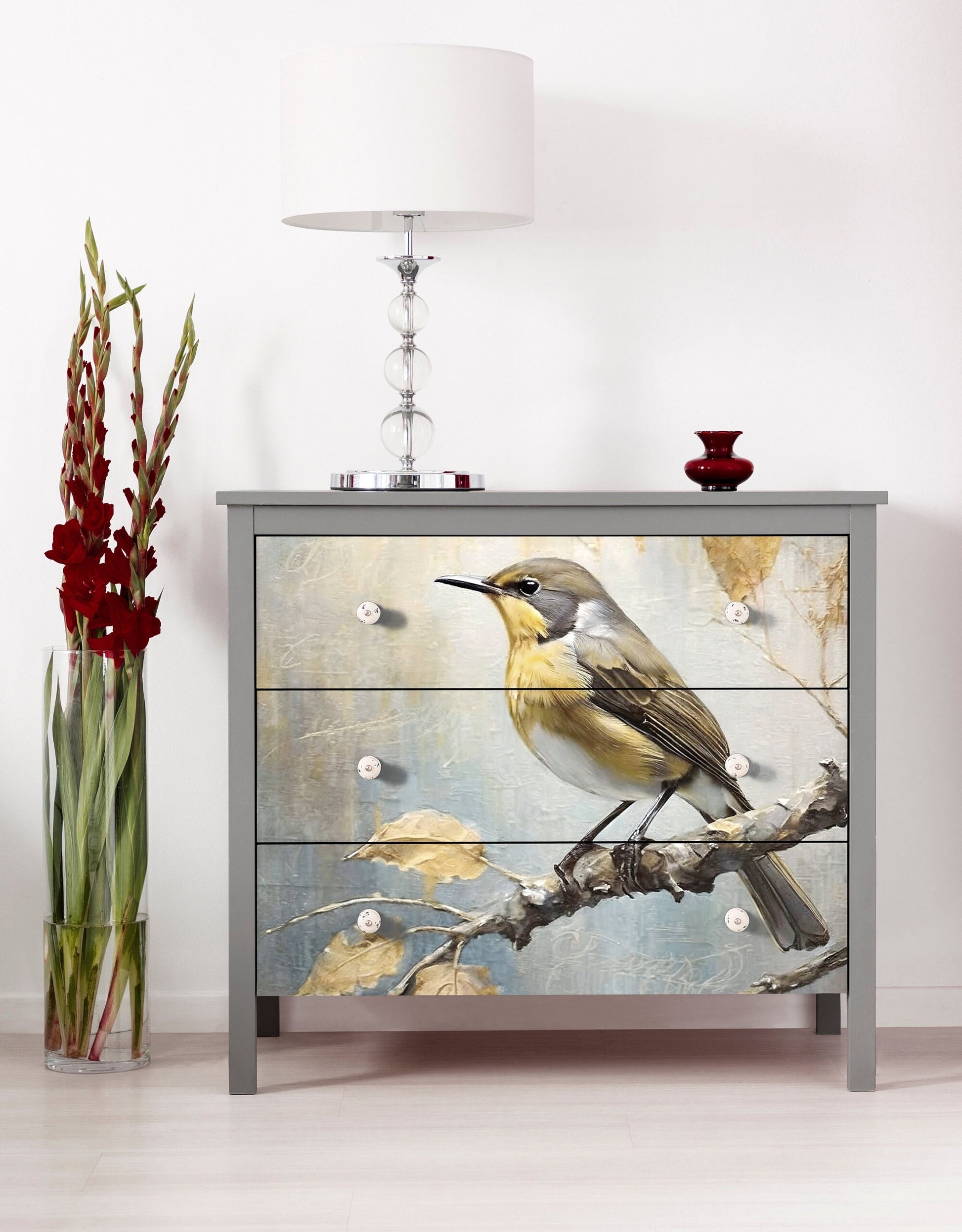 Large Decoupage Paper for Furniture - Rice Paper for Decoupage - Autumn - Decoupage Paper - Bird Decoupage
