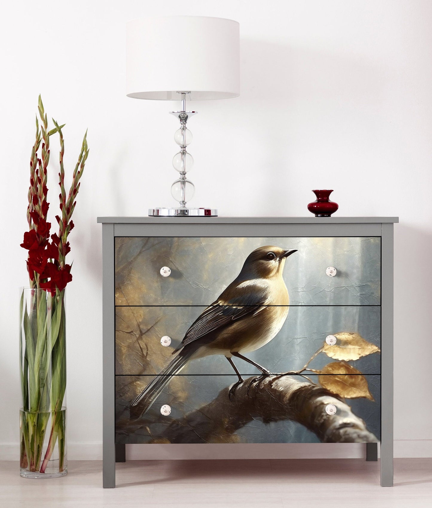 Large Decoupage Paper for Furniture - Rice Paper - Autumn - Decoupage Paper - Bird Decoupage