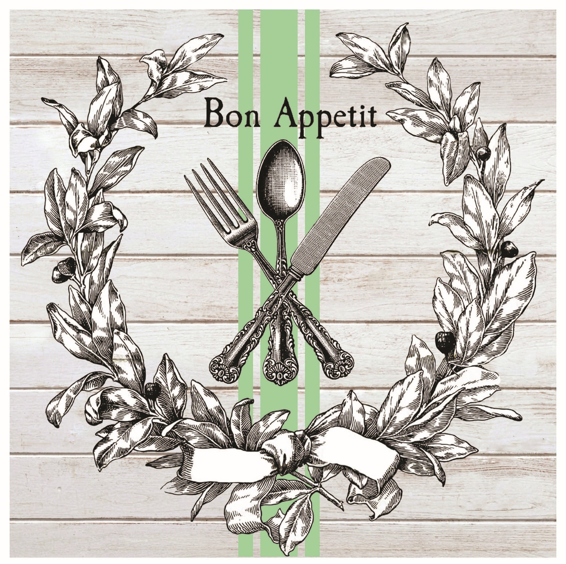 bon appetit dinner decoupage