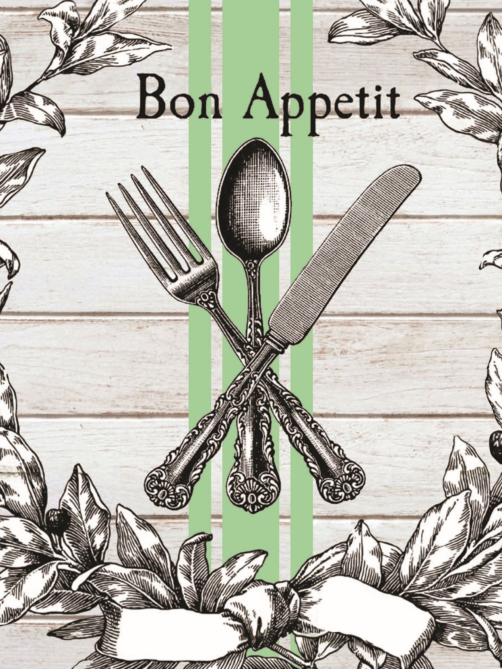 bon appetit dinner decoupage