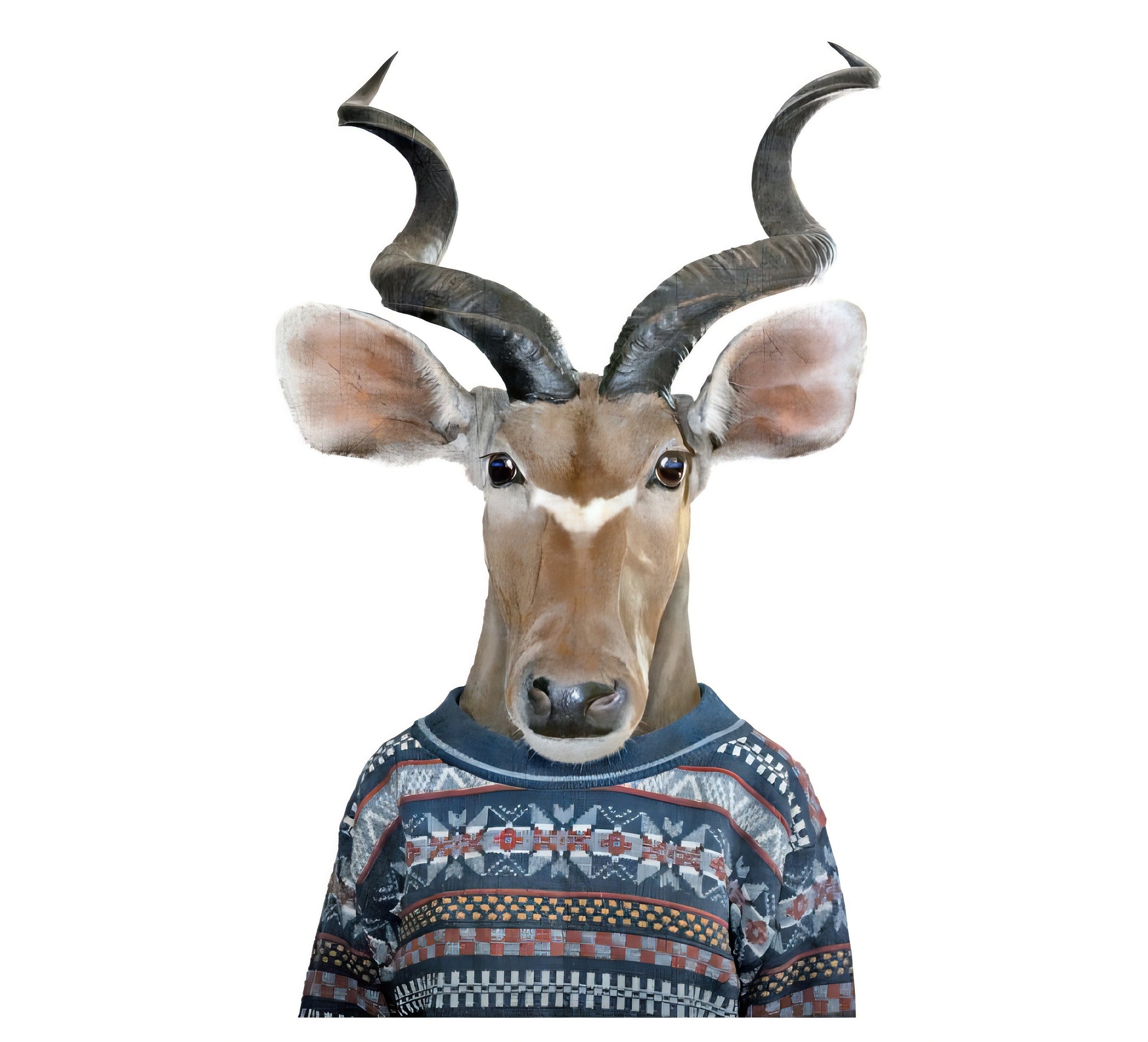 Greater Kudu - Large Decoupage Paper for Furniture - Rice Paper Decoupage - Animal Decoupage