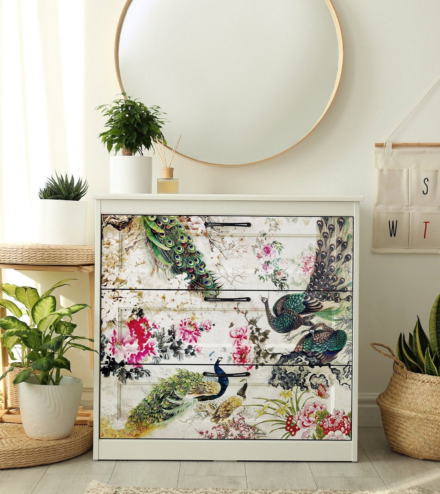 Peacock - Large Decoupage Paper - Decoupage Art - Rice Paper for Decoupage - Vintage Decoupage