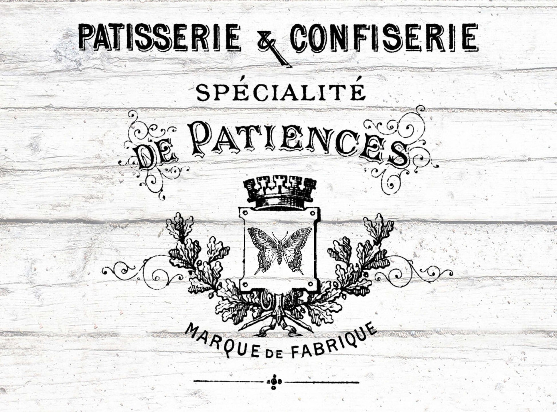Large Rice Paper for Decoupage - Furniture Decoupage - Vintage Decoupage - Decoupage Paper - Patisserie