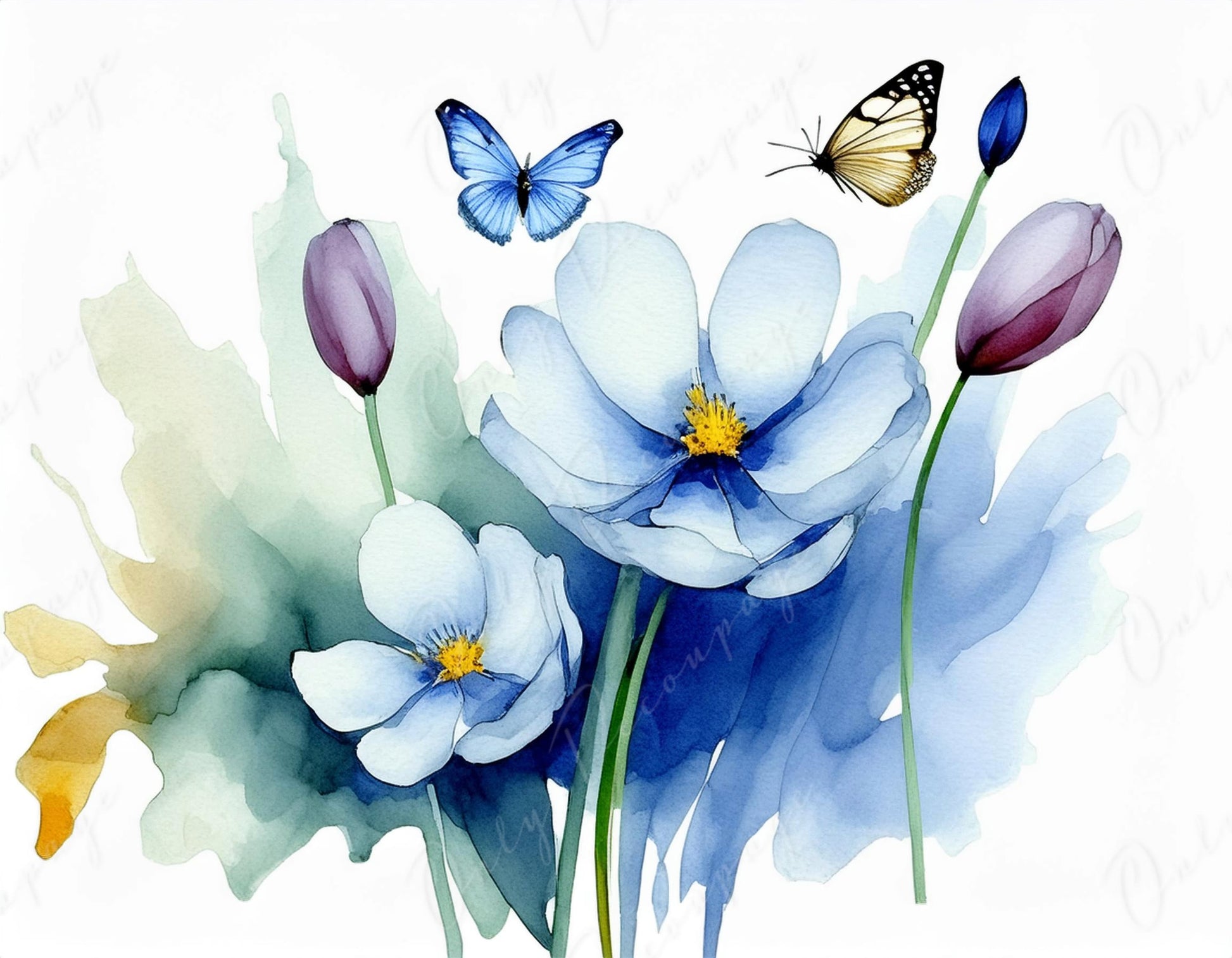 butterfly decoupage paper
