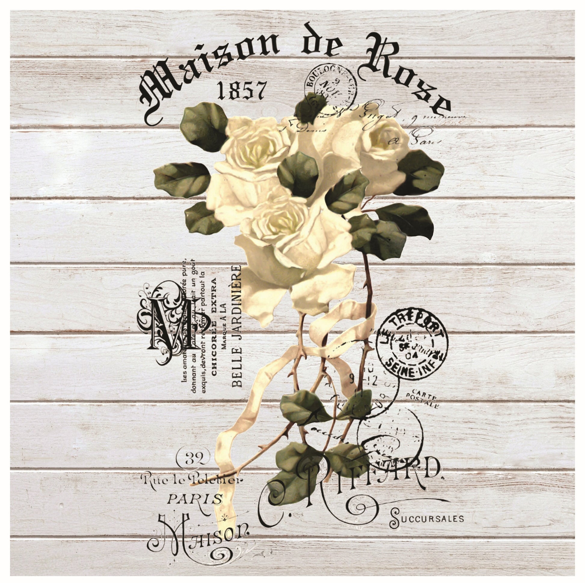 maison de rose decoupage