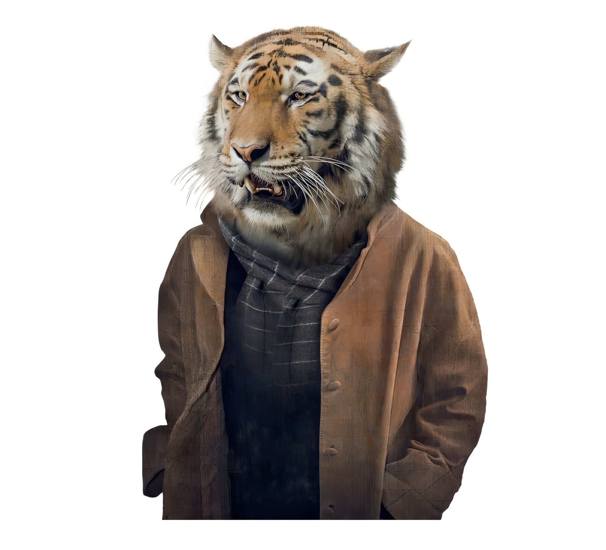 tiger decoupage paper