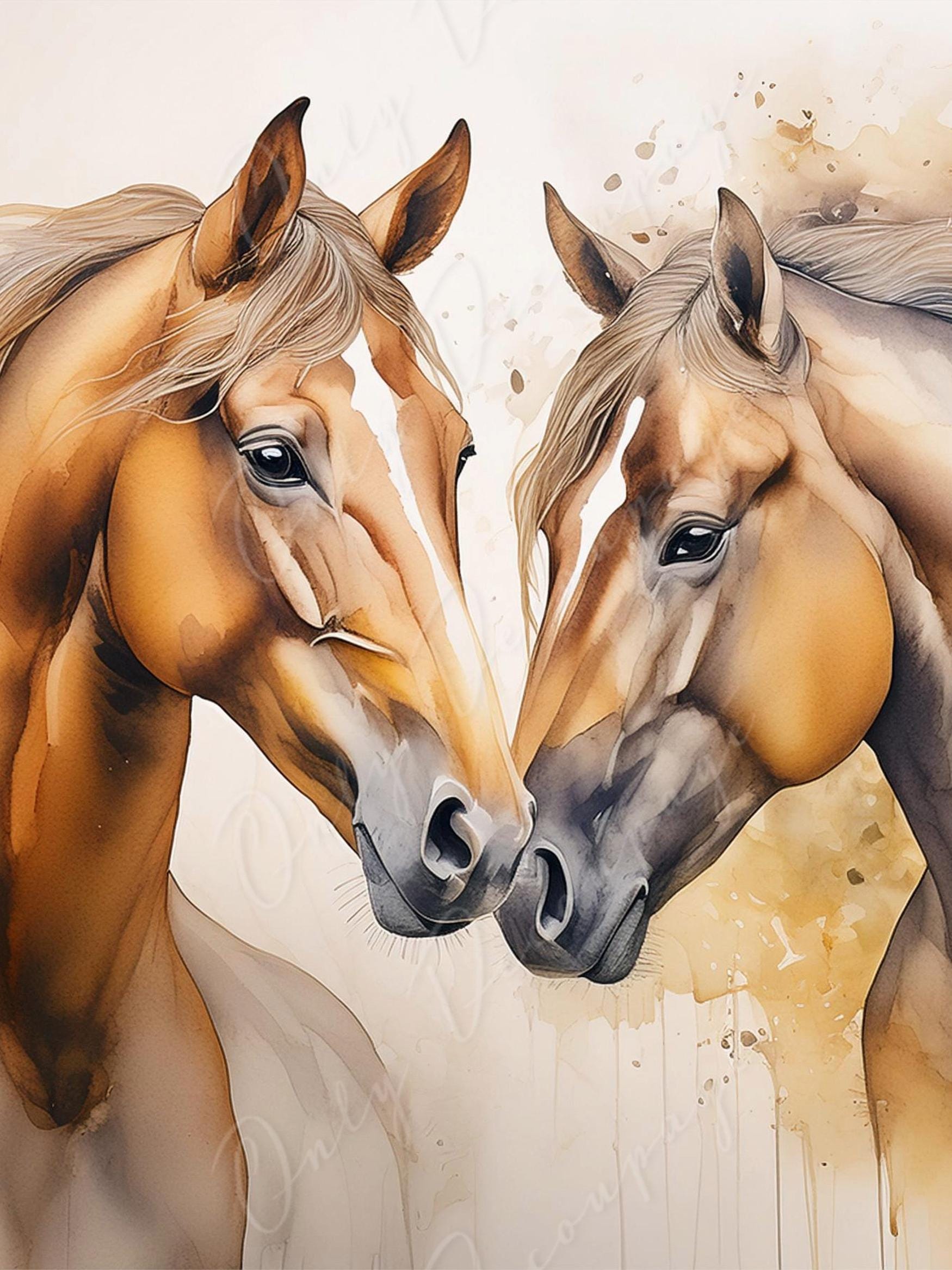 Large Decoupage Paper for Furniture - Horse - Rice Paper - Decoupage Paper - Wild Life