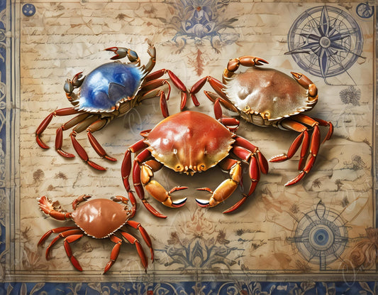Large Decoupage Paper for Furniture - Crap - Rice Paper - Decoupage Paper - Coastal