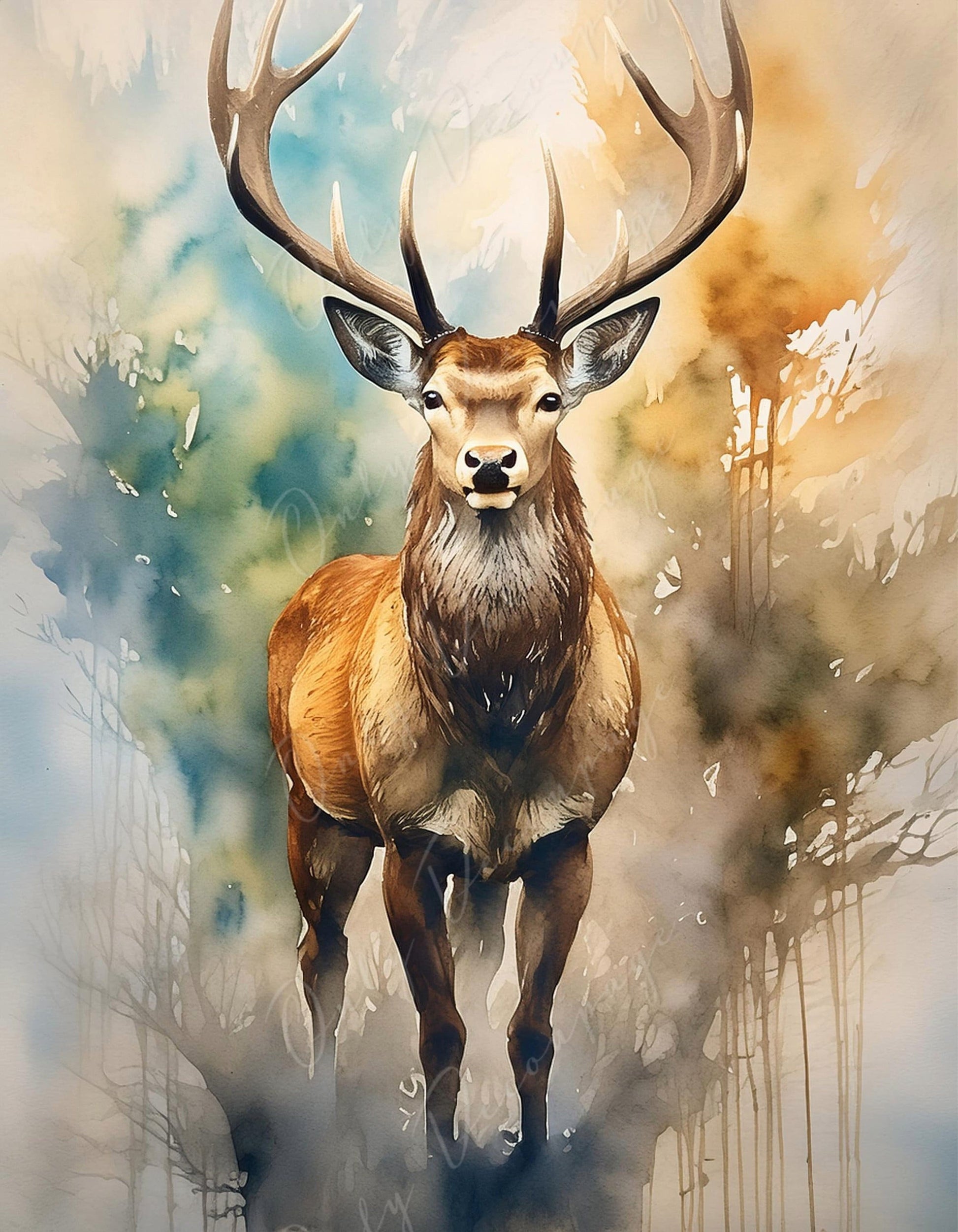 deer decoupage paper