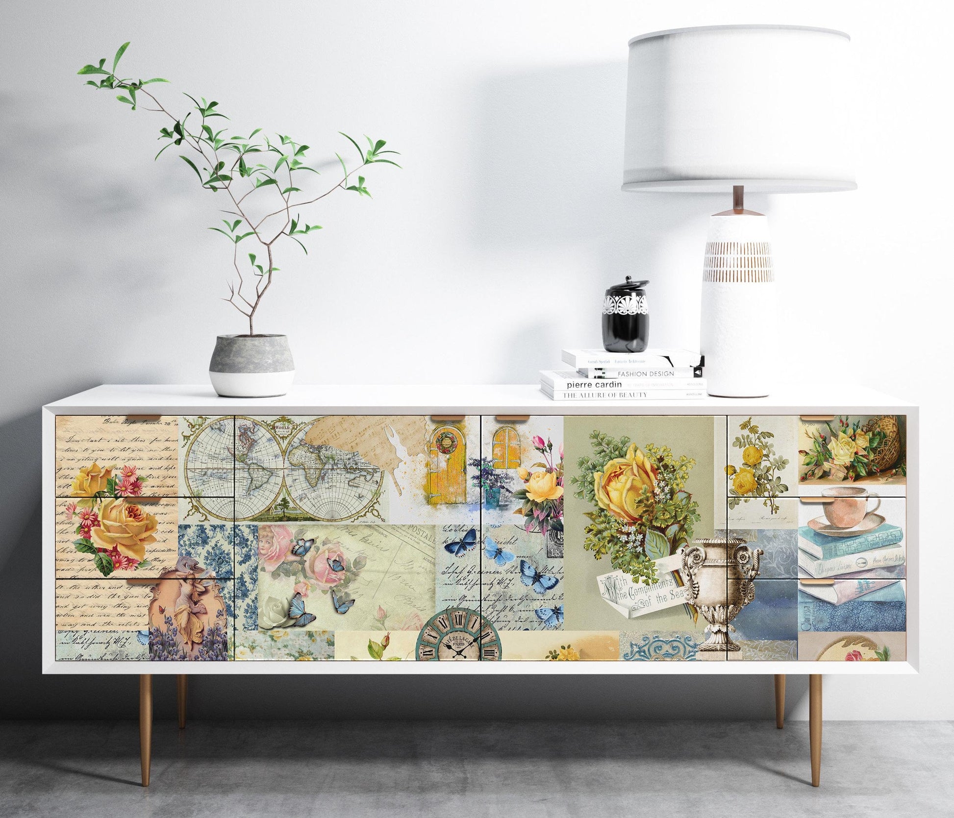 collage decoupage paper