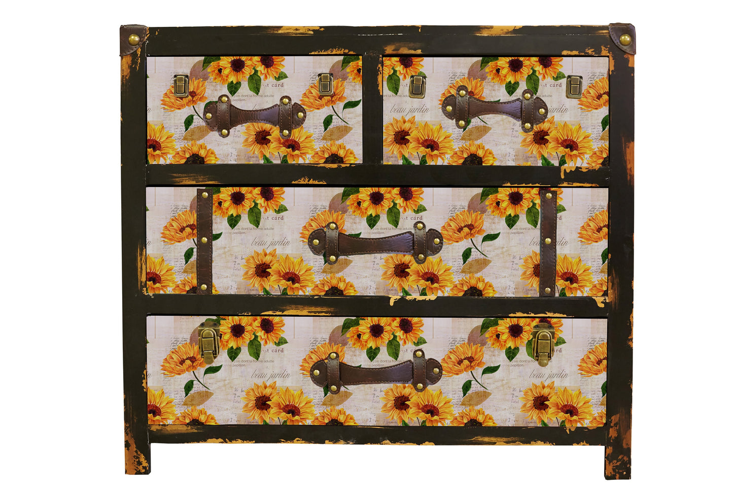 Large Decoupage for Furniture - Rice Paper - Vintage Decoupage - Floral Decoupage Paper - Sunflower