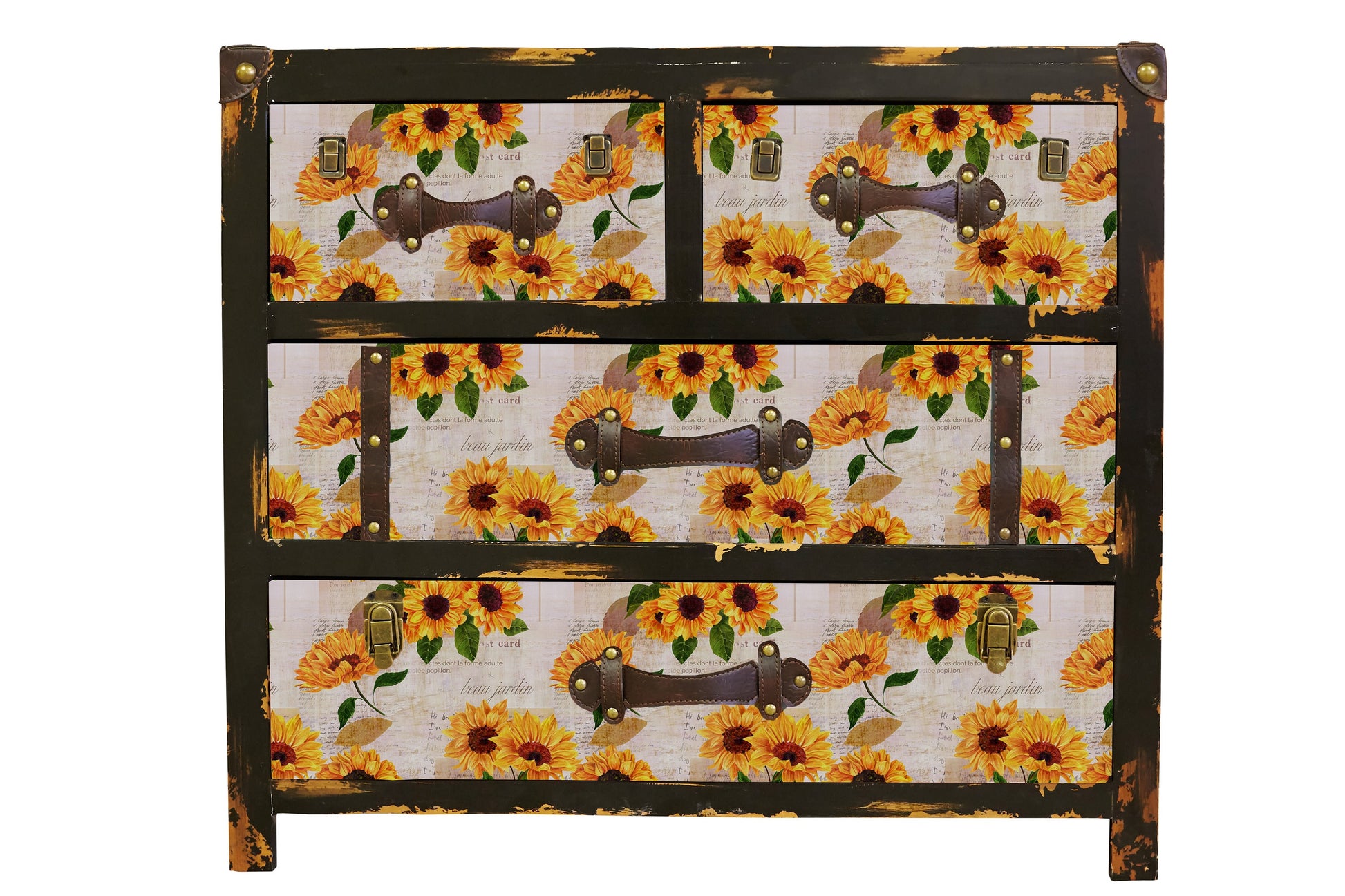 Large Decoupage for Furniture - Rice Paper - Vintage Decoupage - Floral Decoupage Paper - Sunflower