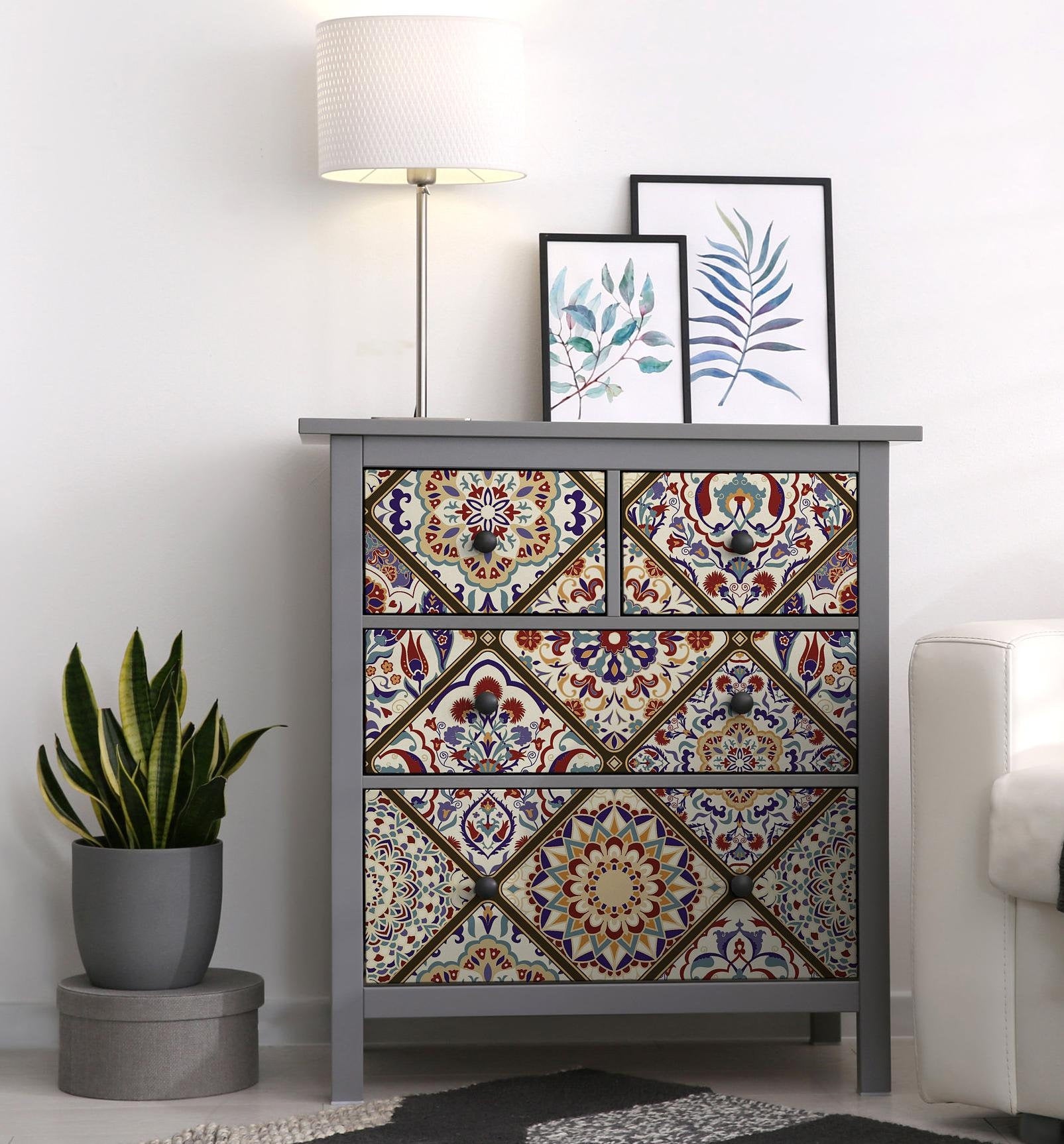 moroccon tile decoupage