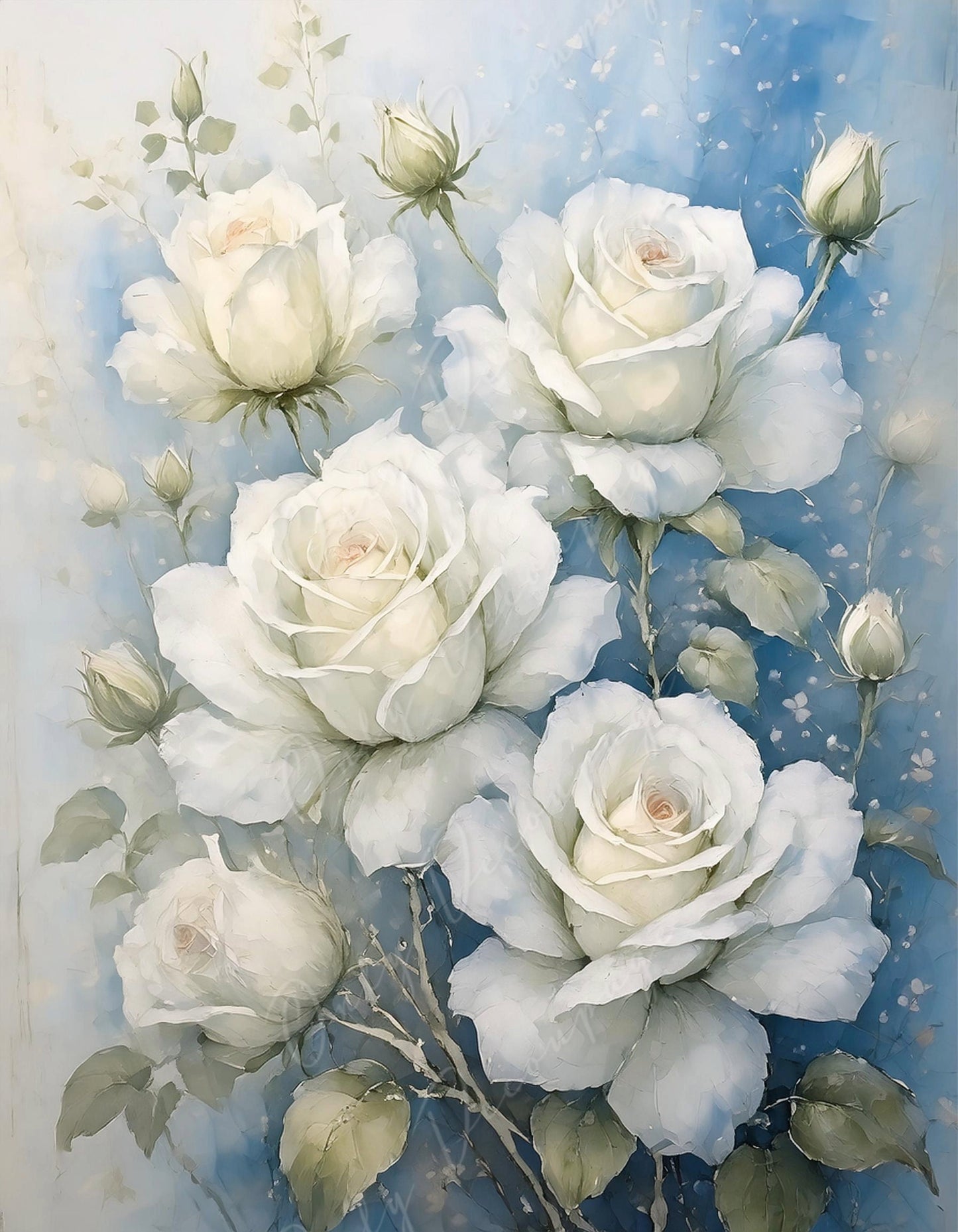 blossom decoupage paper