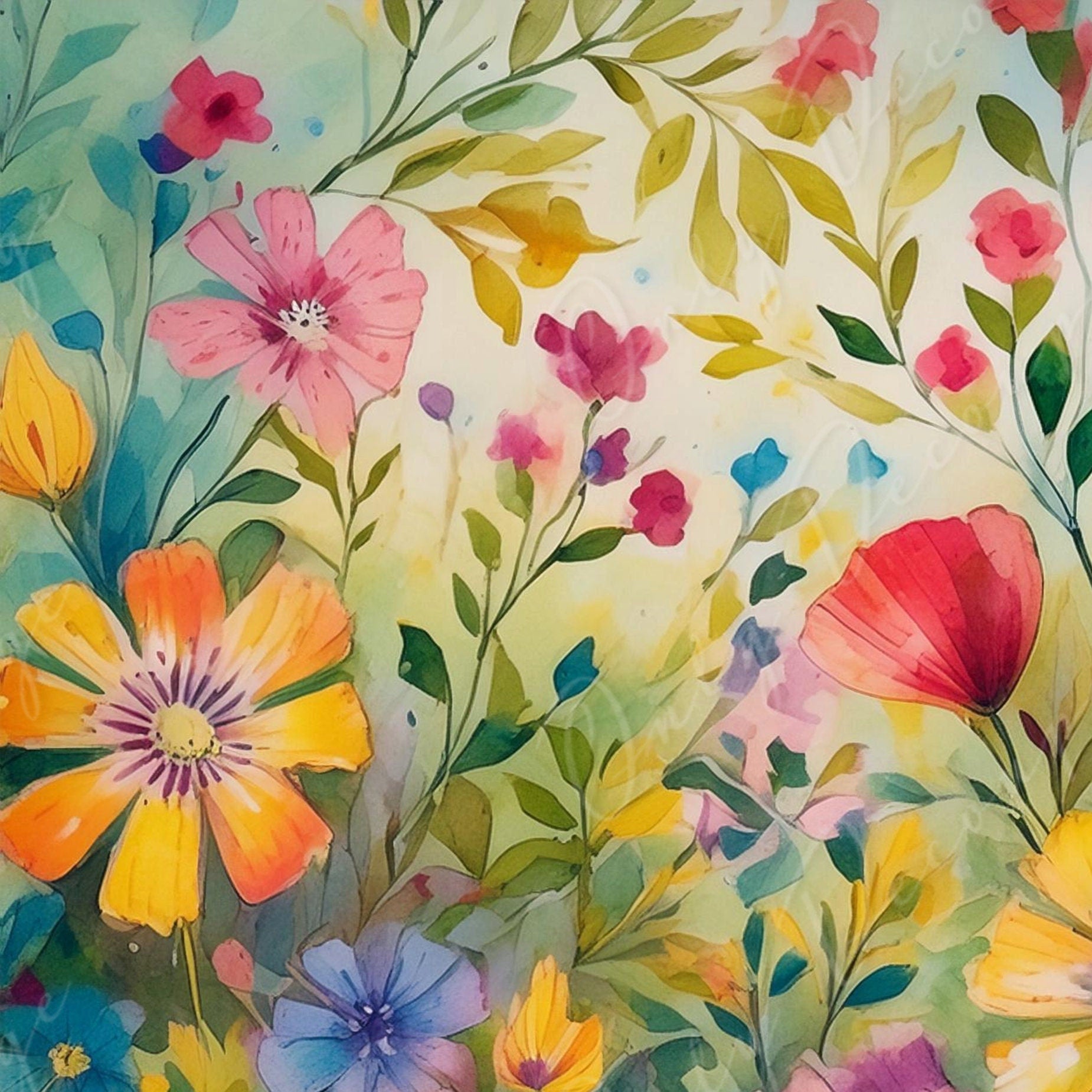 Floral Decoupage Rice Paper – Spring Blossom Furniture Design