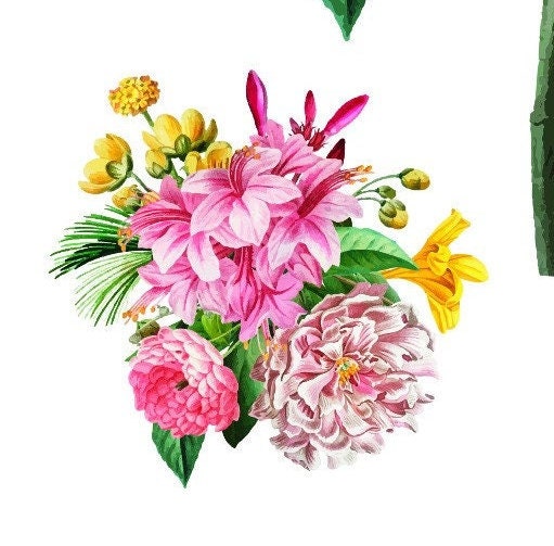 Easy Furniture Transfer - Decor Transfer - Furniture Upcycling - Floral Transfer - Anthurium