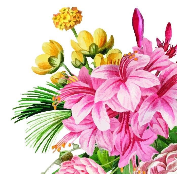 Easy Furniture Transfer - Decor Transfer - Furniture Upcycling - Floral Transfer - Anthurium