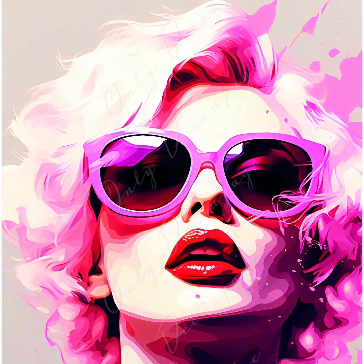 Large Decoupage Paper for Furniture - Rice Paper for Decoupage - Marilyn - Vintage Decoupage - Pop Art