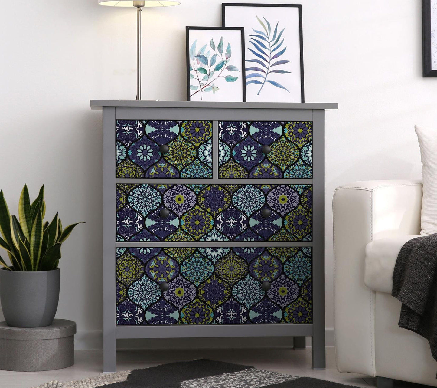 Large Decoupage for Furniture - Rice Paper - Vintage Decoupage - Floral Decoupage Paper - Authentic Pattern Tile