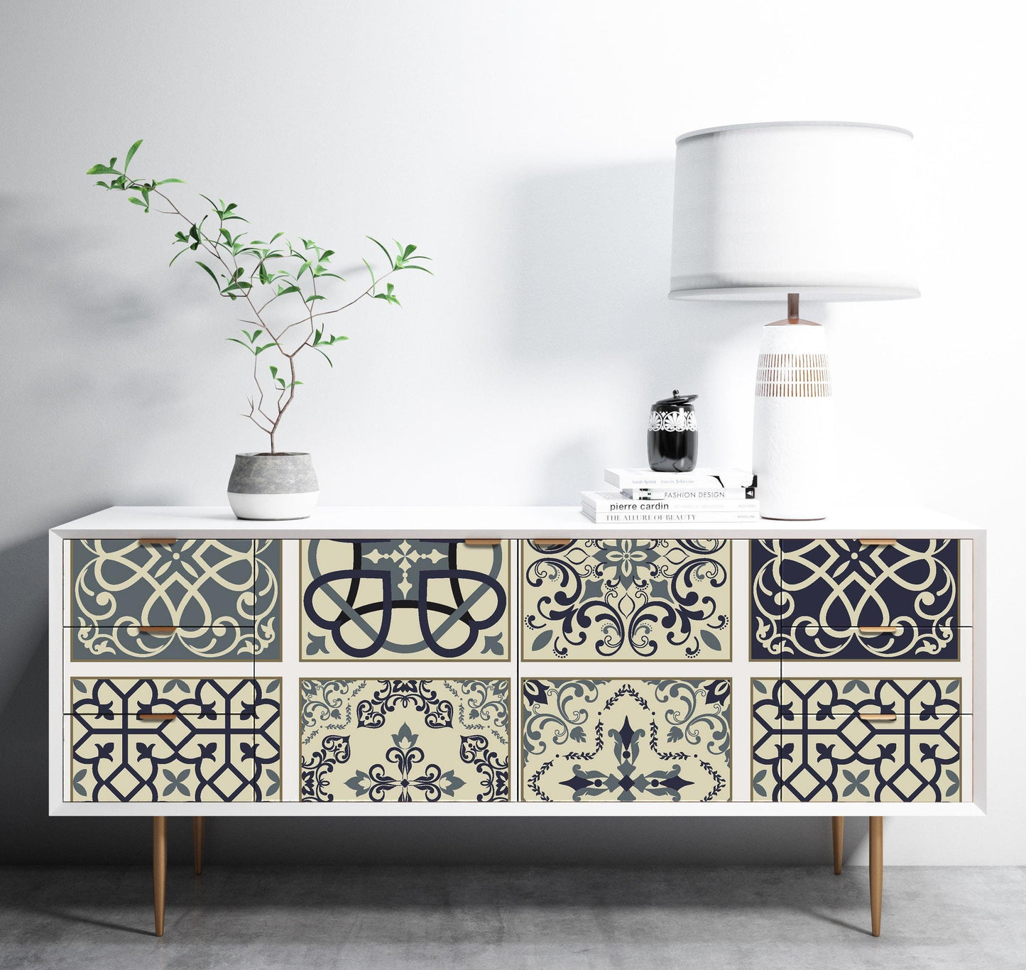Authentic Pattern - Large Decoupage for Furniture - Rice Paper - Vintage Decoupage - Floral Decoupage Paper - Tile