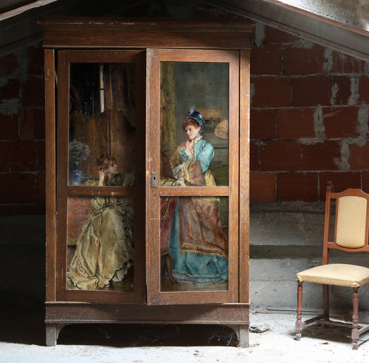 Victorian Women Oil Painting Decoupage Paper – Furniture Craft