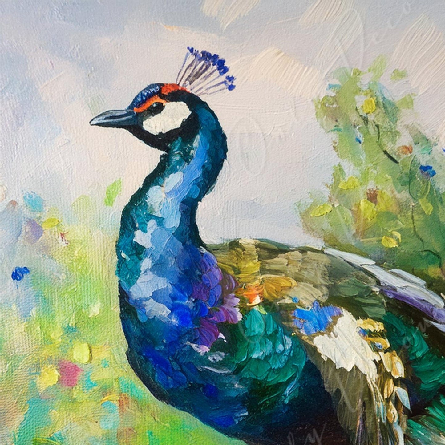 Large Decoupage Paper for Furniture - Pheasant - Rice Paper - Decoupage Paper - Oil Paint Bird