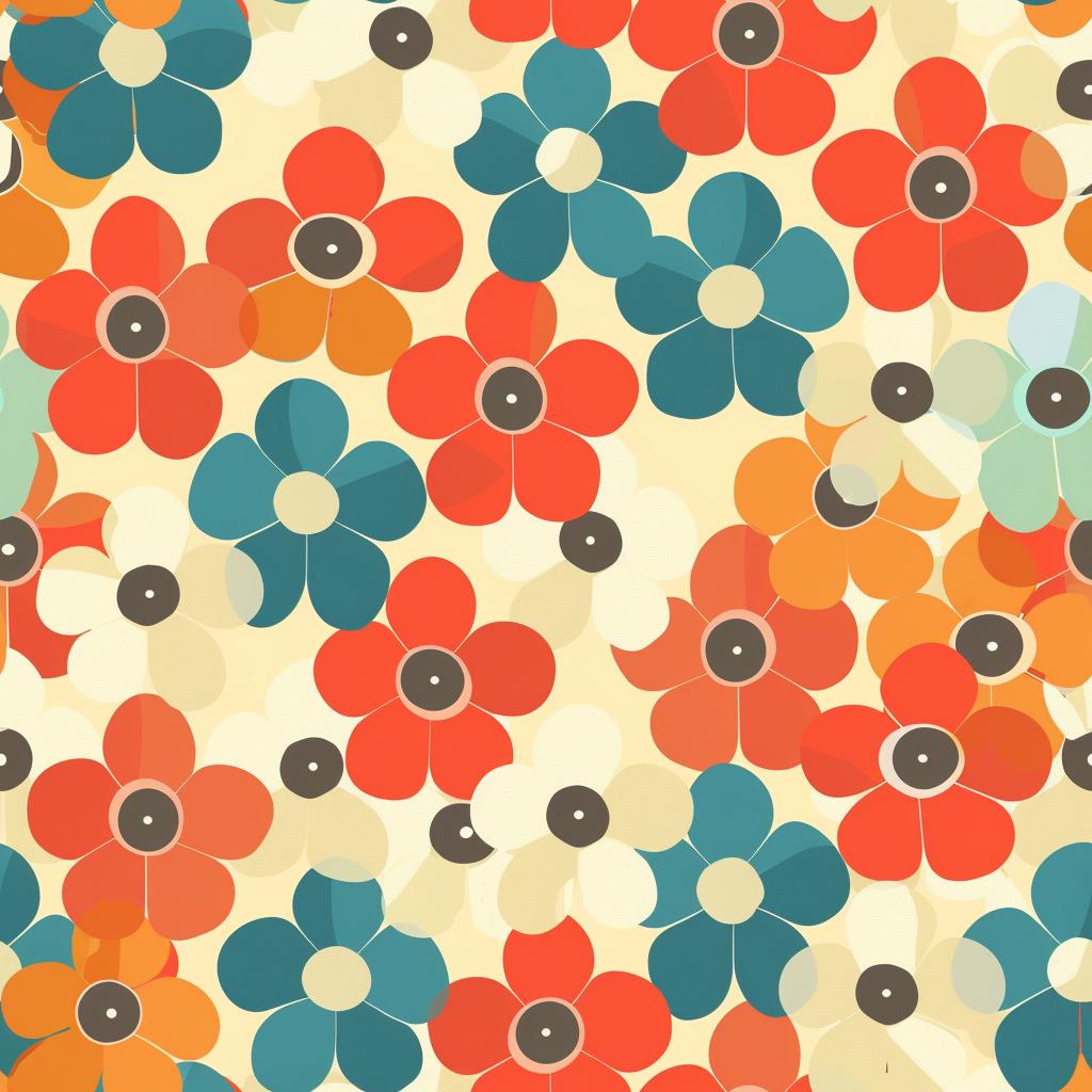 Decoupage Paper - Repeating Pattern - Floral Decorative Paper - 6 Size Options - Daisy