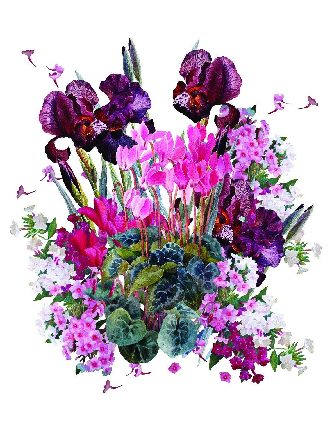 floral decor transfer for furniture
