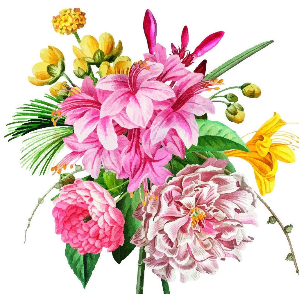 Easy Furniture Transfer - Decor Transfer - Furniture Upcycling - Floral Transfer - Anthurium
