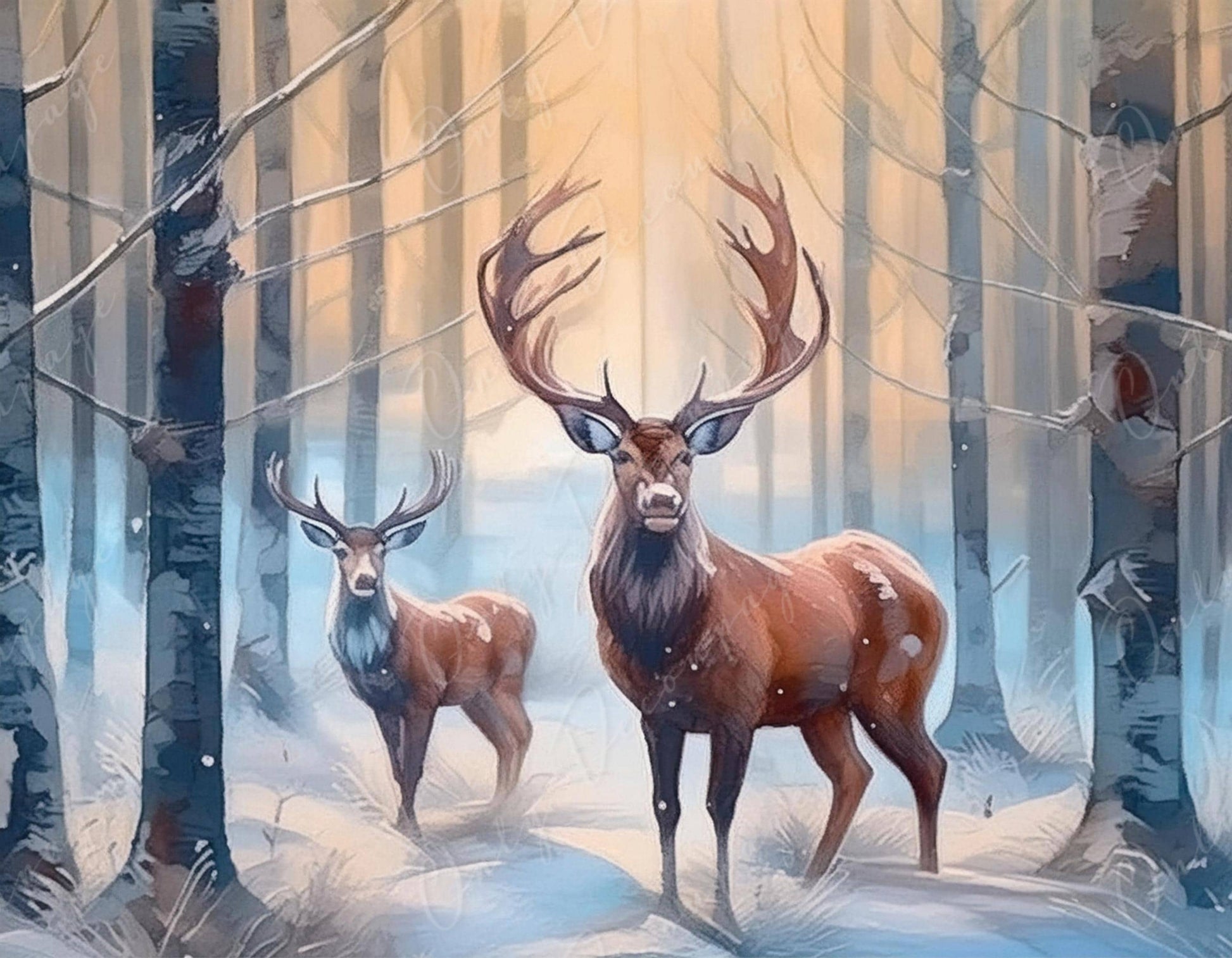 deer decoupage