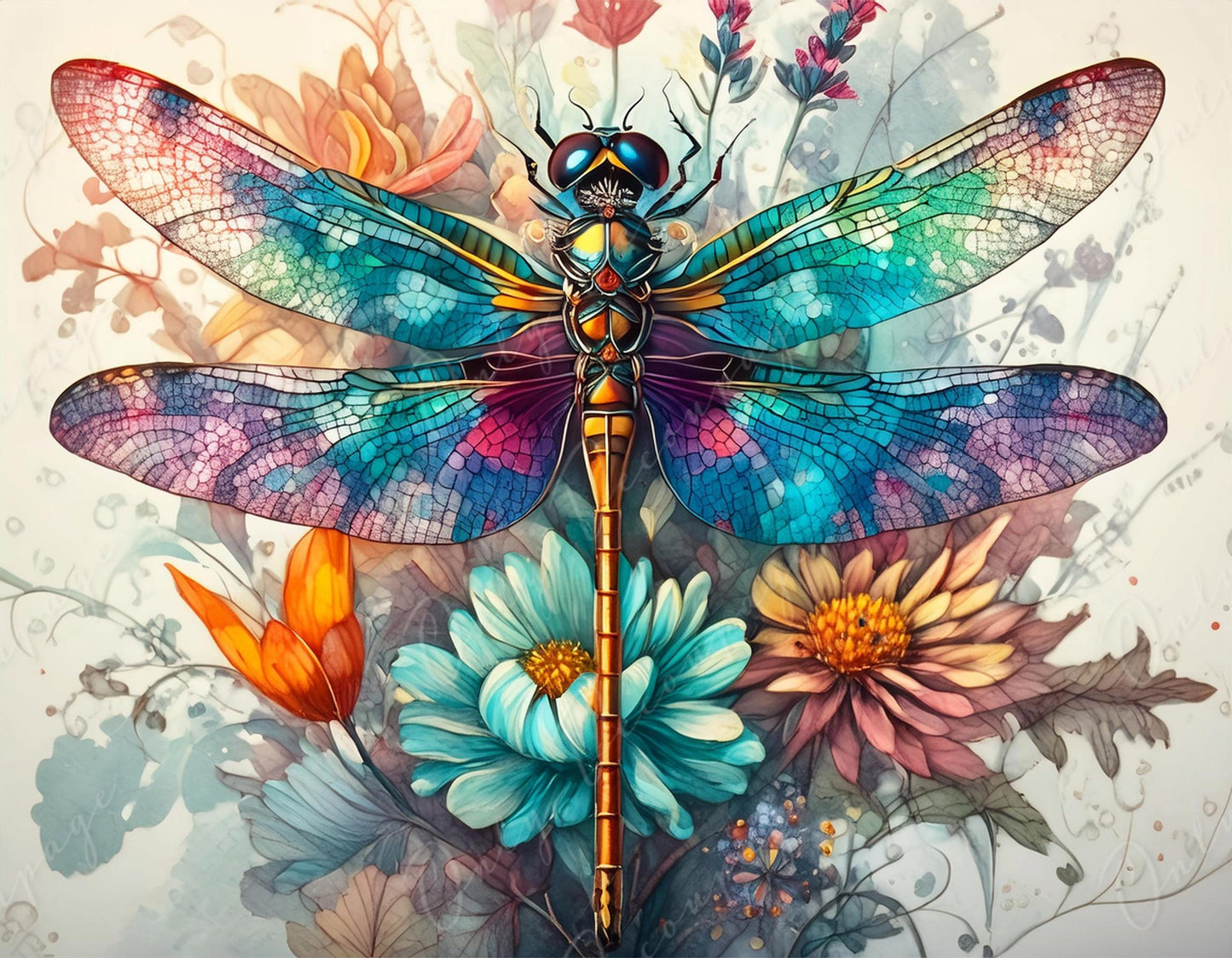 dragonfly decoupage