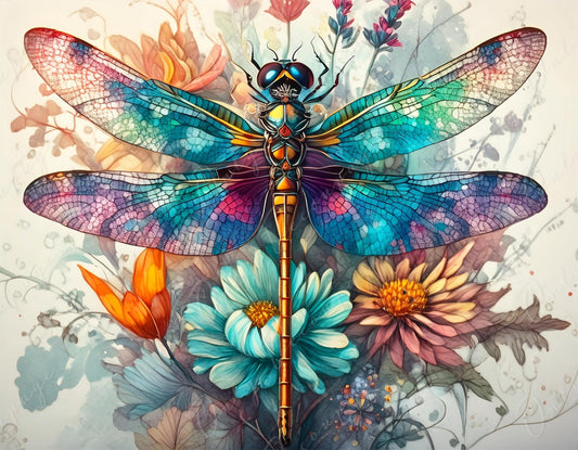 dragonfly decoupage