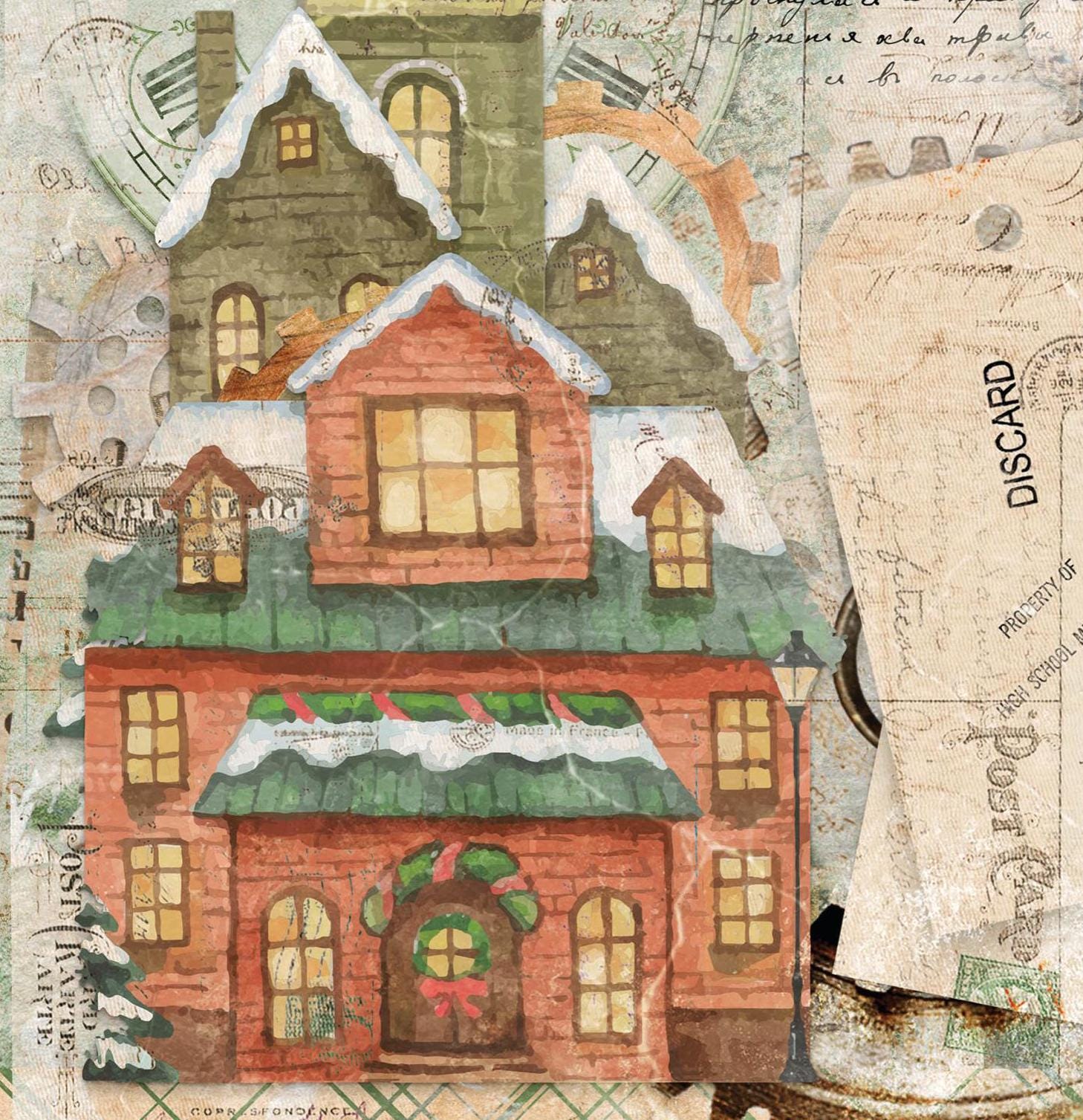 Large Decoupage Paper - Christmas Collection - 6 Size Options