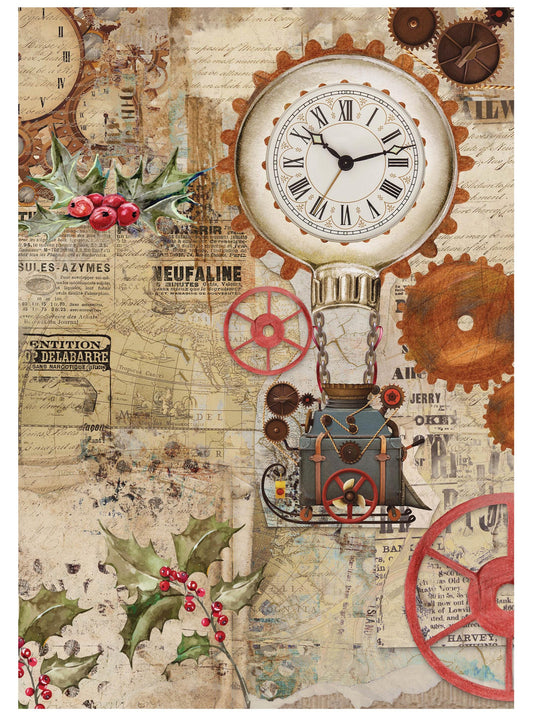 Large Decoupage Paper - Christmas Collection - 6 Size Options