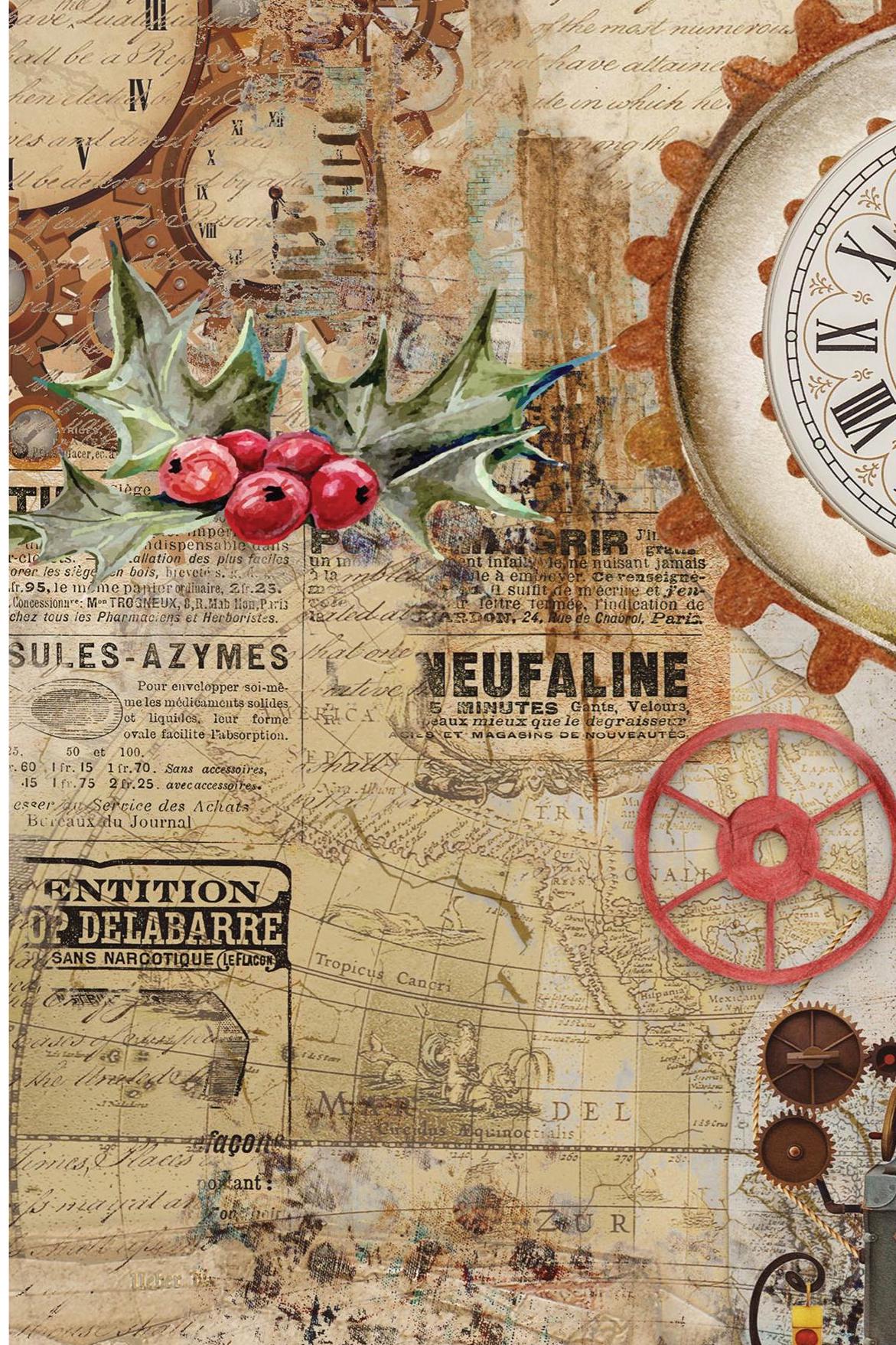 Large Decoupage Paper - Christmas Collection - 6 Size Options