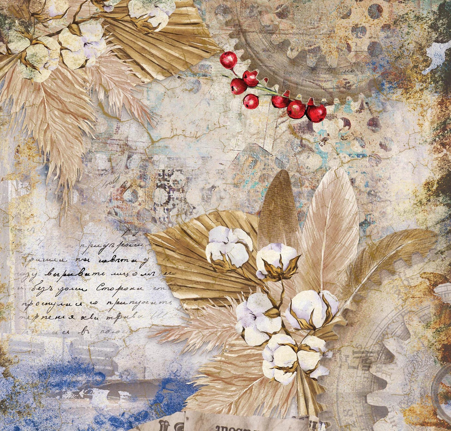 Large Decoupage Paper - Christmas Collection - 6 Size Options