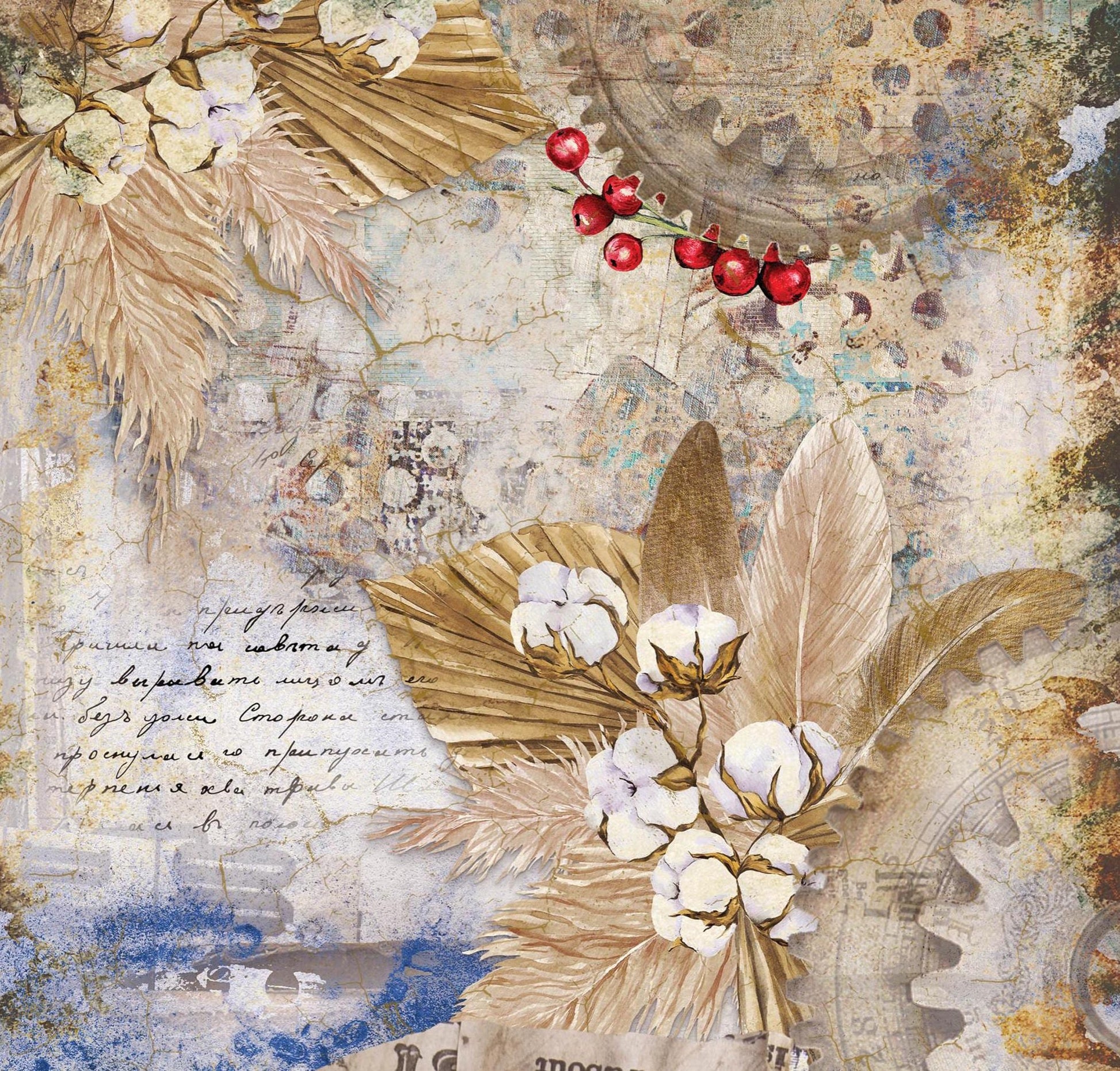 Large Decoupage Paper - Christmas Collection - 6 Size Options