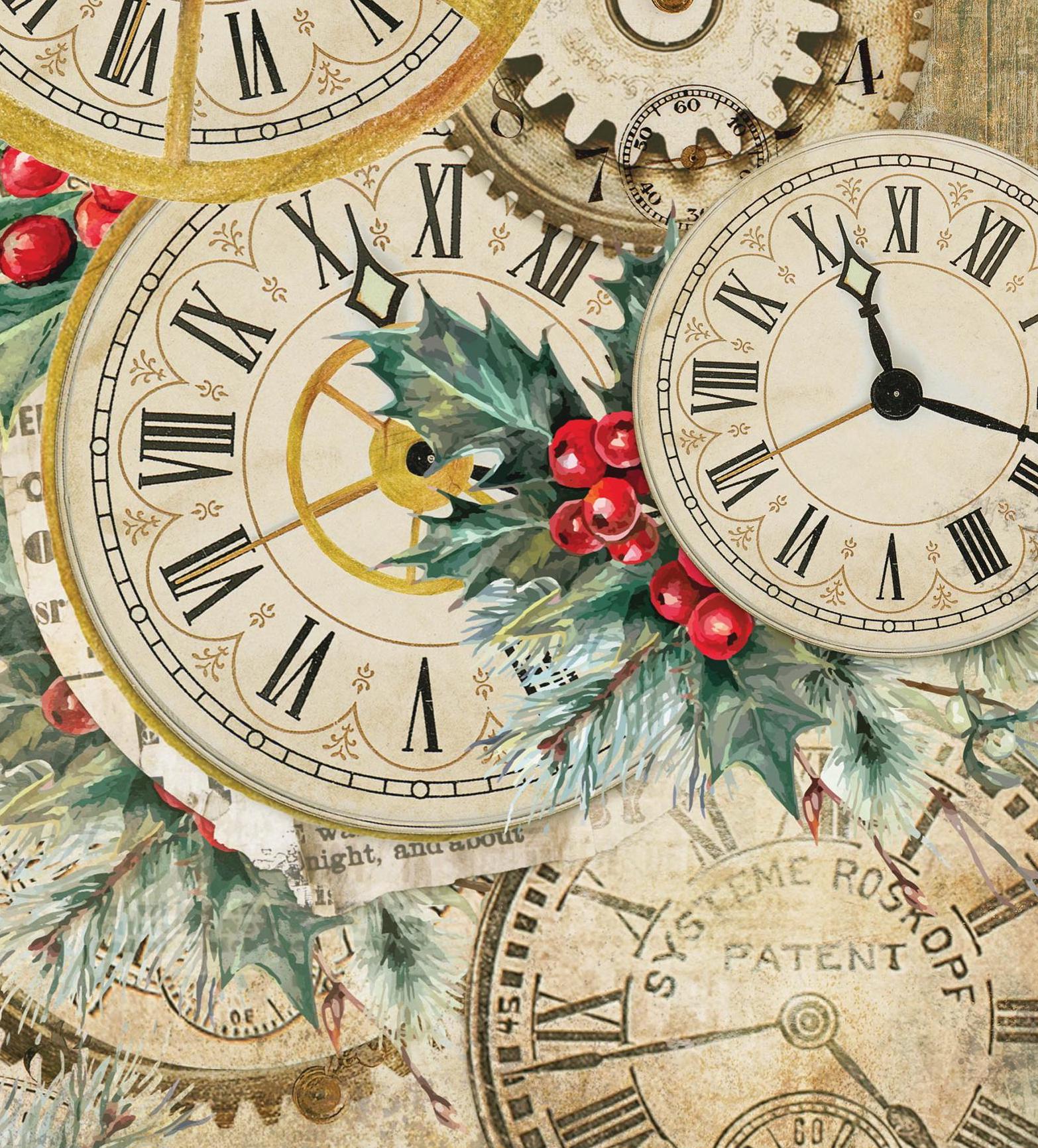 Large Decoupage Paper - Christmas Collection - Snow - 6 Size Options