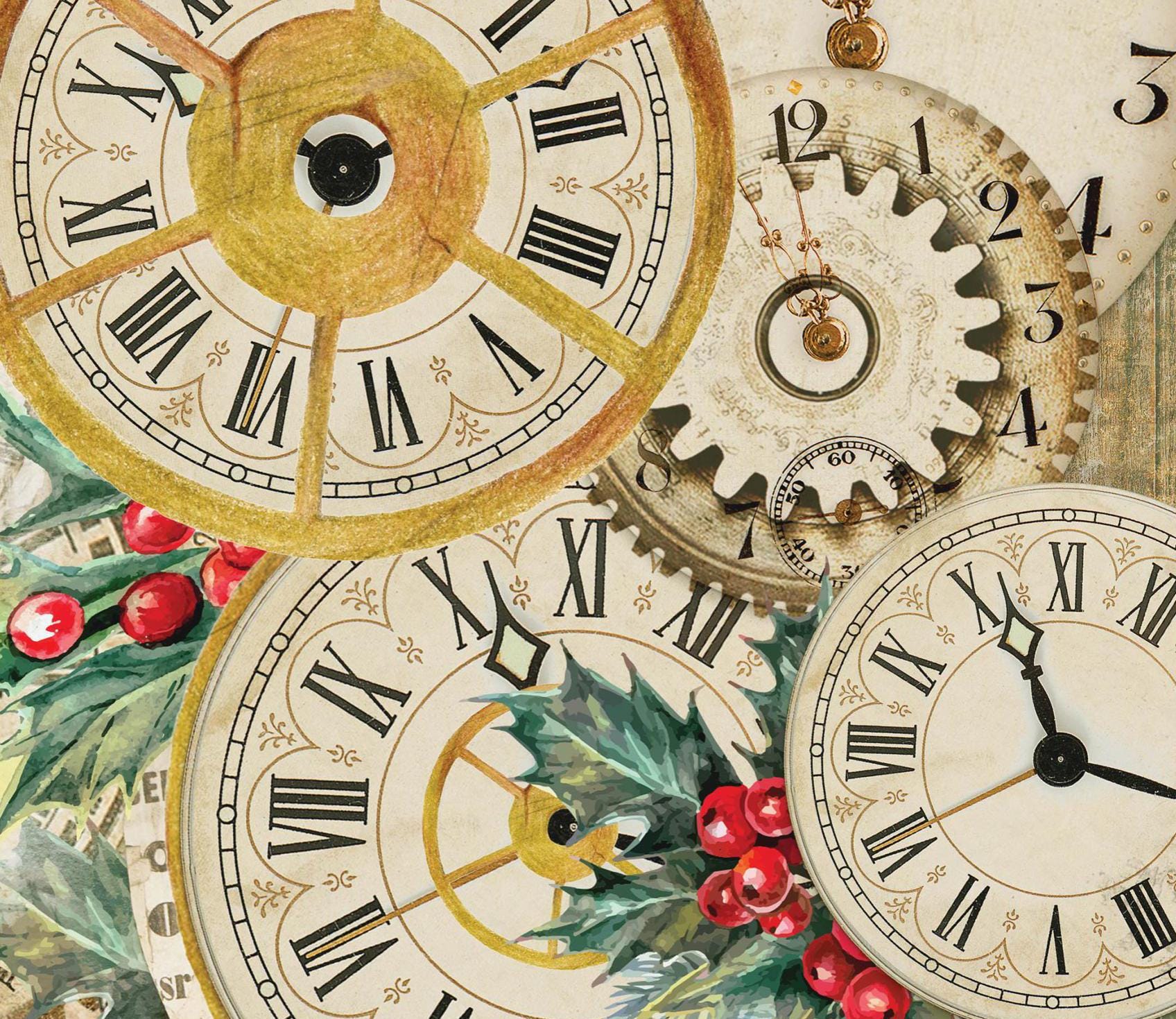 Large Decoupage Paper - Christmas Collection - Snow - 6 Size Options