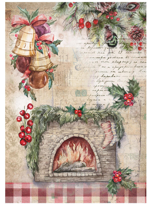 bell holly berry decoupage