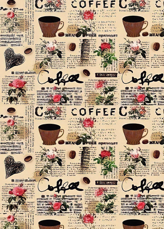 coffee decoupage paper