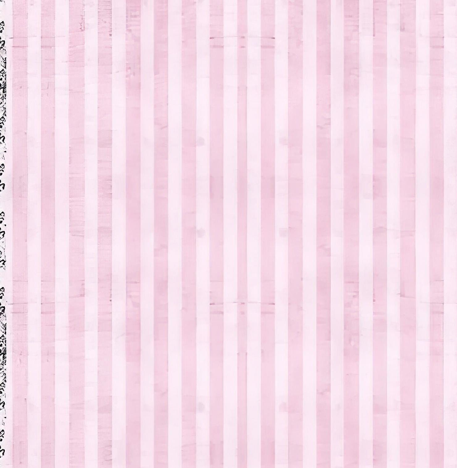 Striped Pattern - Decorative Decoupage Paper - for Furniture - Large Size Options [ Black Pink ]